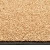 vidaXL Doormat Washable Cream 90x120 cm
