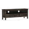 vidaXL TV Cabinet Black 120x30x45 cm Solid Mango Wood
