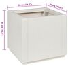 vidaXL Garden Planter White 36 x 36 x 35 cm Polypropylene