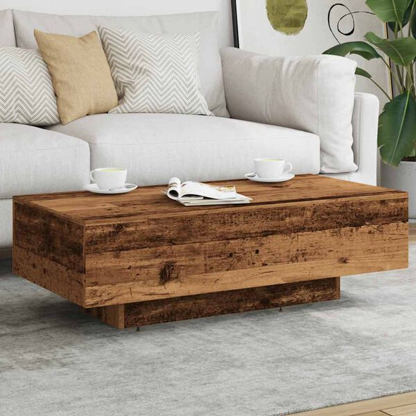 vidaXL Coffee Table Old Wood 100x49.5x31 cm Engineered Wood