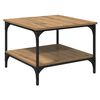 vidaXL Coffee Table Artisan Oak 55 x 55 x 40 cm Engineered Wood
