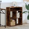 vidaXL Book Cabinet Smoked Oak 66x31x80 cm Engineered Wood