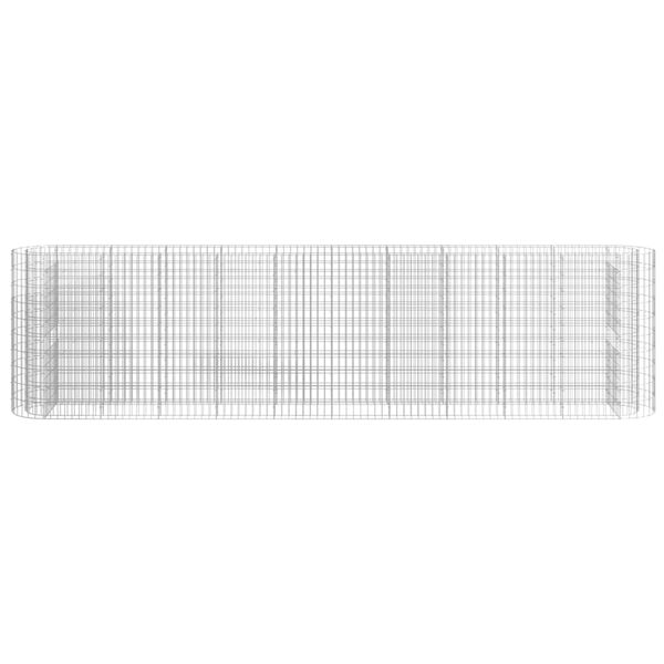 vidaXL Gabion Raised Bed Galvanised Iron 400x50x100 cm