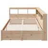 vidaXL Bookcase Bed without Mattress 120x200 cm Solid Wood Pine