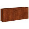vidaXL Planter Rusty 200x40x80 cm Weathering Steel