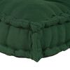 vidaXL Pallet Sofa Cushion Green Fabric