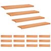 vidaXL Stair Treads 16 pcs 120 x 30 x 2 cm Varnish Solid Beech Wood