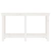 vidaXL Work Bench White 140x50x80 cm Solid Wood Pine