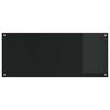 vidaXL Kitchen Backsplash Black 120 x 50 x 0.6 cm Tempered Glass