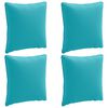 vidaXL Back Cushion PUTTEN 4 pcs 100% Polyester Turquoise