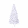 vidaXL Artificial Christmas Tree with Stand White 210 cm PVC and Steel