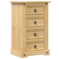 vidaXL Bedside Cabinet Corona 53x39x84 cm Solid Wood Pine