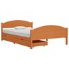 vidaXL Bed Frame without Mattress Honey Brown Solid Wood 140x200 cm