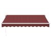 vidaXL Manual Retractable Awning Burgundy 300x250 cm