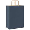 vidaXL Paper Bags 250 pcs with Handles Blue 32x17x44 cm
