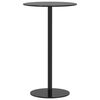 vidaXL Garden Table Round Black &Oslash;60x105 cm Steel