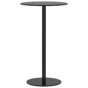 vidaXL Garden Table Round Black &Oslash;60x105 cm Steel