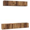 vidaXL TV Cabinet Set Wall-mounted 5 pcs Old Wood Engineered Wood