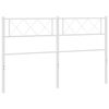 vidaXL Metal Replace Headboard White 120 cm