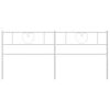 vidaXL Metal Replace Headboard White 180 cm