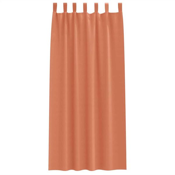 vidaXL Blackout Curtains with Rings 2 pcs Terracotta 245 x 140 cm