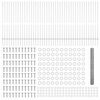 vidaXL Fence with Post Silver 1.4 x 100 m Steel