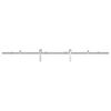 vidaXL Sliding Door Hardware Kit 183 cm Stainless Steel Silver