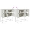 vidaXL Sideboard White 100.5x39x107 cm Steel