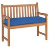 vidaXL Pallet Cushion for Bench Royal blue 120 x 40 x 8 cm