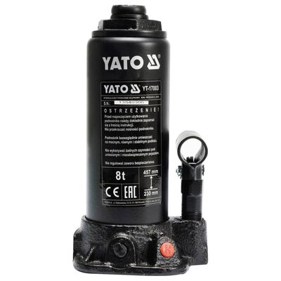 YATO Hydraulic Bottle Jack 8 Tonne YT-17003