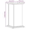 vidaXL Plant Stand White 33x33x60 cm Engineered Wood