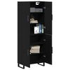 vidaXL Highboard 2 pcs Black oak 69.5 x 34 x 180 cm