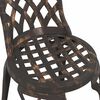 vidaXL Garden Chair 2 pcs Bronze 55 x 56.5 x 91cm Aluminium