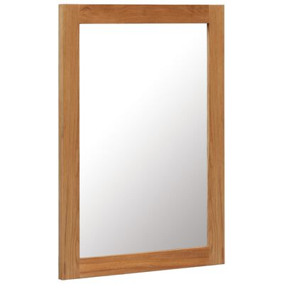 vidaXL Mirror 50x70 cm Solid Oak Wood