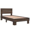 vidaXL Bed Frame without Mattress Brown Oak 90x190 cm Single
