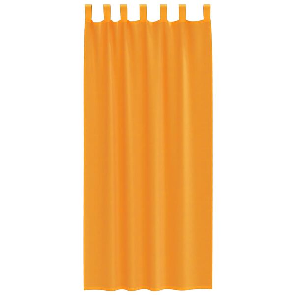 vidaXL Voile Curtains with Loops 2 pcs Orange 140x225 cm