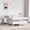 vidaXL Bed Frame without Mattress White 140x200 cm Solid Wood Pine