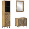 vidaXL 3 Piece Bathroom Furniture Set Solid Wood Mango