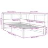 vidaXL Bookcase Bed without Mattress Wax Brown 100x200 cm Solid Wood Pine