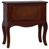 vidaXL Bedside Cabinet Classical Brown 60x30x60 cm Solid Mahogany