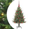 vidaXL Artificial Pre-lit Christmas Tree with Ball Set Green 120 cm