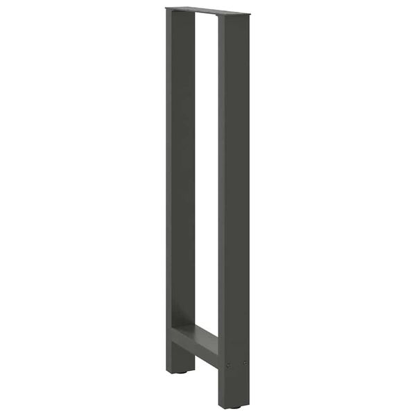 vidaXL Bar Table Legs Anthracite 2 pcs 50x(110-111) cm Steel
