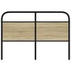 vidaXL Replace Headboard Sonoma Oak 120 cm Steel and Engineered Wood