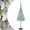 vidaXL Christmas Tree with 150 LEDs White 120 cm PE and Steel