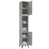 vidaXL Bathroom Cabinet Concrete Grey 30x30x190 cm Engineered Wood