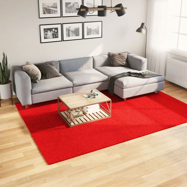 vidaXL Rug HUARTE Short Pile Soft and Washable Red 200x280 cm