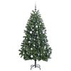 vidaXL Artificial Hinged Christmas Tree 300 LEDs & Ball Set 300 cm