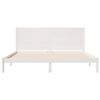 vidaXL Extra Long Bed Frame without Mattress White 200x220 cm Solid Wood