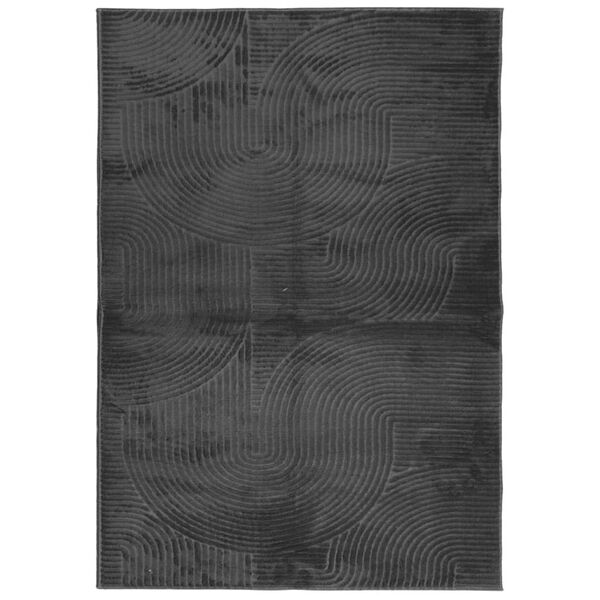 vidaXL Rug IZA Short Pile Scandinavian Look Anthracite 120x170 cm