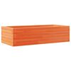 vidaXL Garden Planter Wax Brown 90x40x23 cm Solid Wood Pine